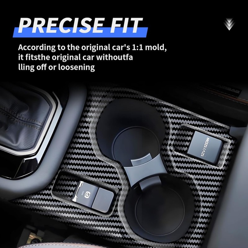 LUNQIN Car Center Console Armrest Front Cup Holder Trim Panel