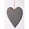 FeinKnick Stylish Slate Heart for Labelling - Decorative Heart Made