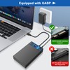Gbformat 3.5 Hard Drive Enclosure, USB C/USB 3.0 SATA HDD