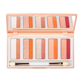 HEXZE "One-touch Makeup" 10 Colors Eyeshadow Palette #01 Spring/Summer Series Peach Smokey