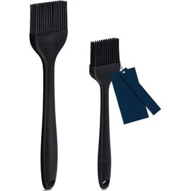 U Chef Juego 2 Cepillo de Repostería de Silicona sin BPA, Brocha para Carnes y Repostería Resistentes al Calor, Utensilios de Silicona, Brochas para Barnizar Alimentos, Brochas de Cocina