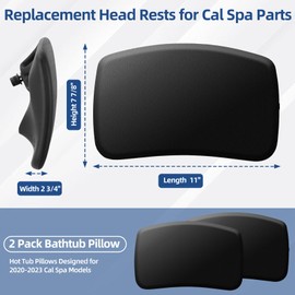 DIQZUUX 2 Pack Hot Tub Pillows Designed for 2020-2023 Cal Spa Models Replacement Head Rests for Cal Spa Parts,EVA Material