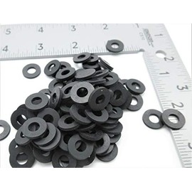 1/4" ID Rubber Washers - 1/4" ID X 1/2" OD X 1/16" Thick #TNM12