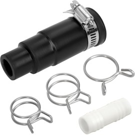 Dishwasher Drain Hose Adapter Compatible with Insin-kerator Garbage Disposals, Disposal Drain Hose Connector,Dishwasher Hose Connector Include 1 Hose Clamp,1 Inlet Connector, 3 Spring Clamps