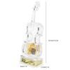 Cello Shaped Music Box with LED Lights Transparent Musical Box