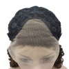 Mxangel Long Curly Lace Front Synthetic Wig Brown Heat Resistant