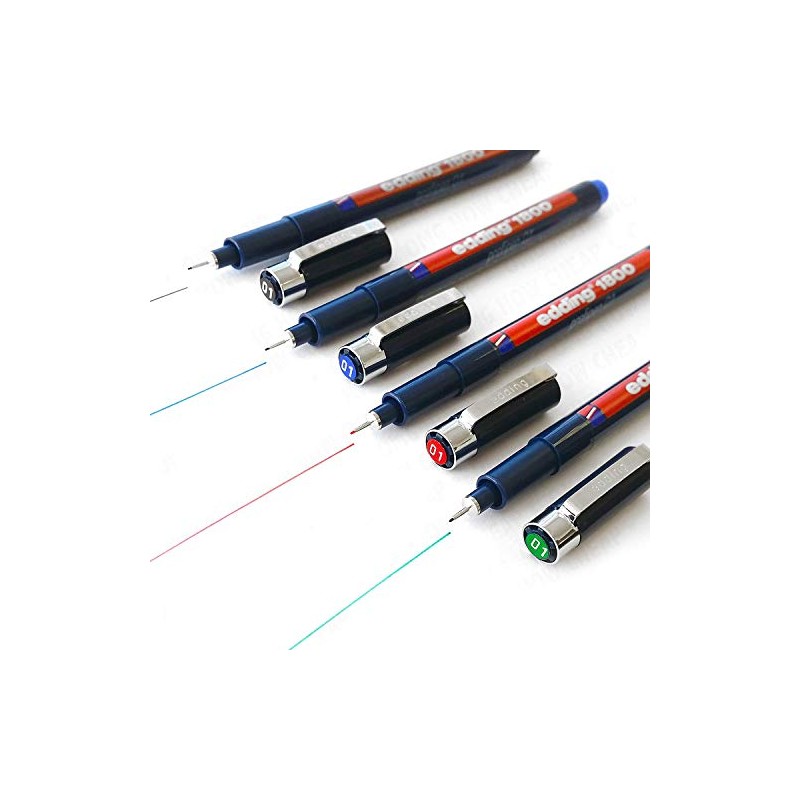 EDDING 1800 PROFIPEN PIGMENT LINER FINELINER DRAWING PEN - 0.1mm