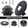 Adefol Thread Trimmer Heads 6-Piece Replacement Set for STIHL FS44