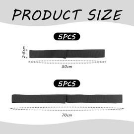 HDGSAFD 10 Teile Kart-Fixiergurte, Verstellbare Gurte, Kart-Zubehör, Multifunktionsbündelbänder.