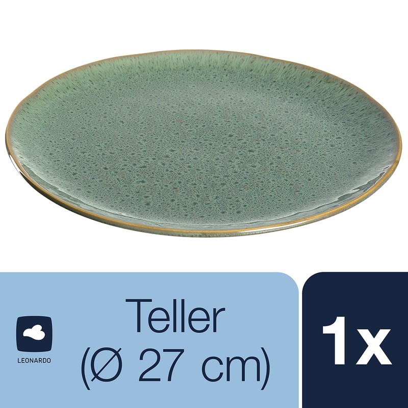 Leonardo Matera 018542 Ceramic Plate, Dishwasher-Safe Dinner Plate with Glaze,