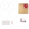 Drum Lampshade Making Kit Twin Pack - Use with Pendant