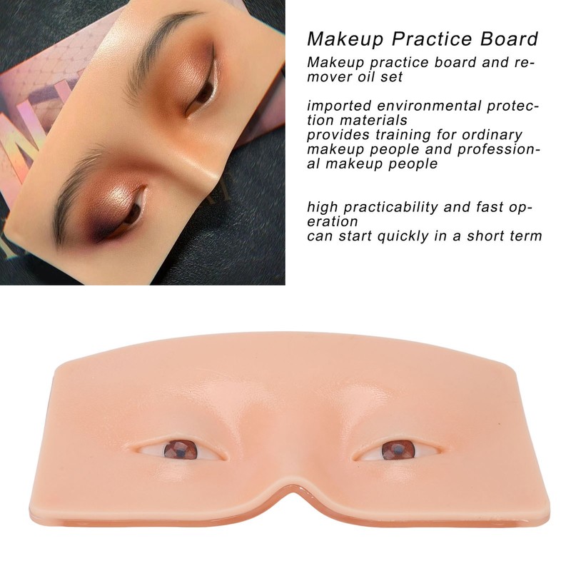 Makeup Practice Board Eyebrows Stick Eyelash Professional Fake Practice Skin