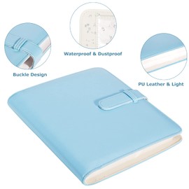 Carehabi Mini Photo Album with 256 Pockets for Mini 11 90 70 50S 26 25 9 8+ 8 7S Instant Camera Photo Paper (Blue)