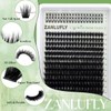 ZANLUFLY 5-7mm 하단 속눈썹이 있는 볼륨 속눈썹 클러스터 D-컬리 위스피