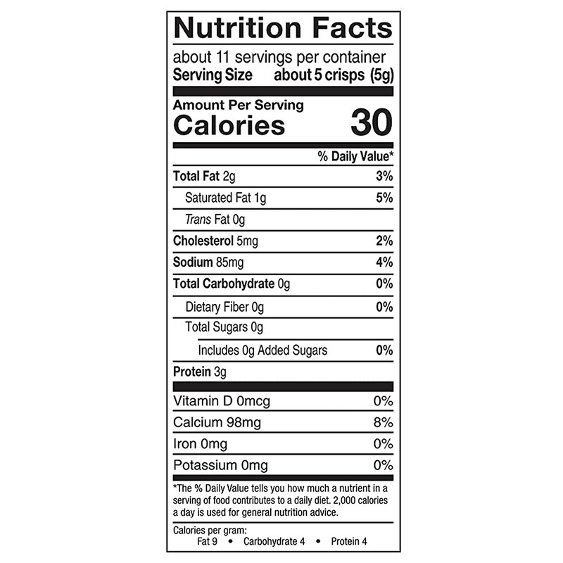 Mrs. Cubbison's Cheese Crisps Great for Snacking and Salad Topper