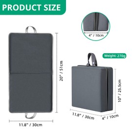 ECOESPTI Kneeling Pads Extra Thick, Kneeling Pad, Waterproof Foam Garden Prayer Kneeling Pad, Bathing, Workout Supplies, Lightweight, Garden Work Gifts, Dark Gray