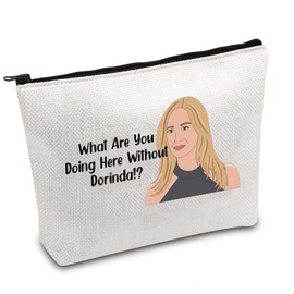 RHONY Merch RHONY Inspired Gift What are You Doing Here Without Dorinda Quote Makeup Bag Real Housewives Gift (Without D CA)