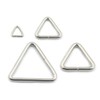 Bluemoona 25 Pcs - 19mm 3/4" Triangles Rings for Belt
