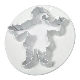 PME Embossed Father Christmas Cutter, White, Large Size