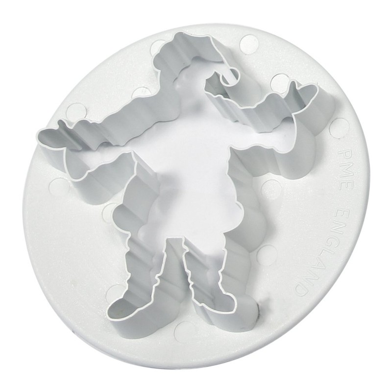 PME Embossed Father Christmas Cutter, White, Large Size