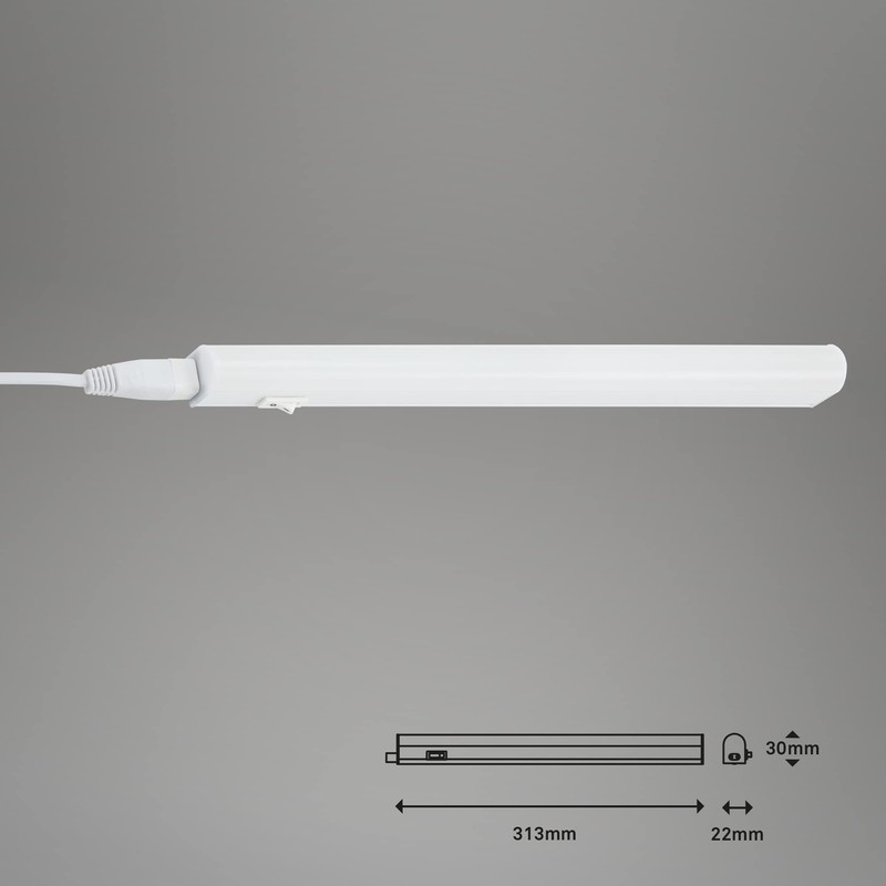 BRILONER BRILONER - LED Leiste mit Ein/Aus-Schalter, neutralwei?e Lichtfarbe, inkl.