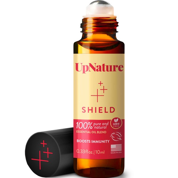 Shield Essential Oil Roll On - Thief & Robbers Germ Fighter Protective Blend, Keep Your Immunity On Guard with Clove Oil & Cinnamon Essential Oil Therapeutic Grade