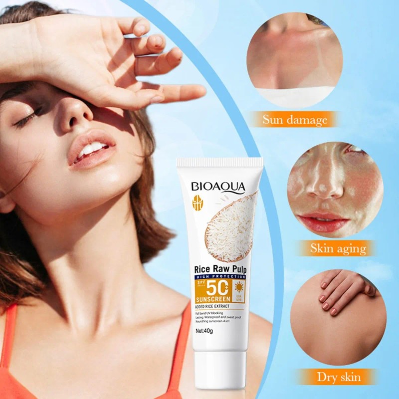 Protector Solar Blanqueador Bioaqua Spf Extracto Arroz