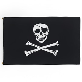 AZ FLAG - Flagge Pirat Totenkopf - 150x90 cm - Piraten Totenkopf Fahne 90 x 150 Cm Feiner Polyester - Flaggen
