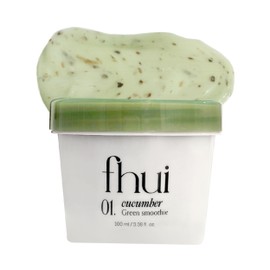 fhui Cucumber Green Smoothie | Cooling Wash-Off Face Mask for Glass Glow Skin | Soothing Redness with Glutathione, 10-Hyaluronic Acid & Basil | Korean Skin Care for a Clear, Cool-Toned Complexion