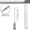 100Pack 22Ga 1Inch/25mm with Cap Dispensing Needle Accessories Disposable Lab