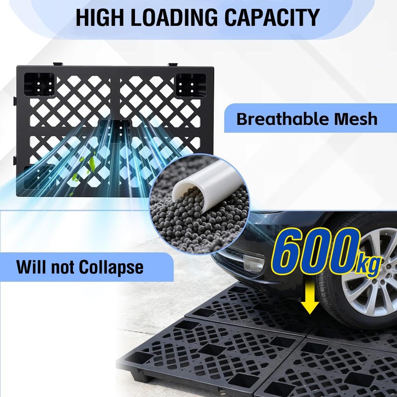 8PCS 23.6x15.7x3.9 in Plastic Pallets