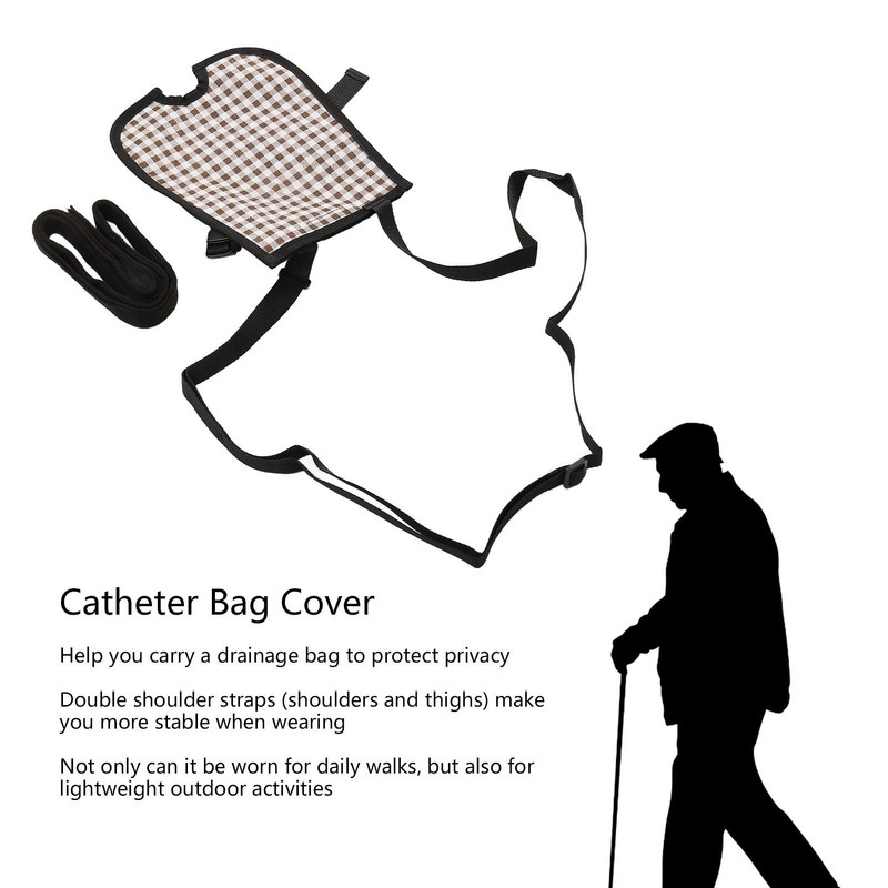 Catheter Bag Cover Nylon Waterproof Reusable Concealed Urine Drainage Postoperative