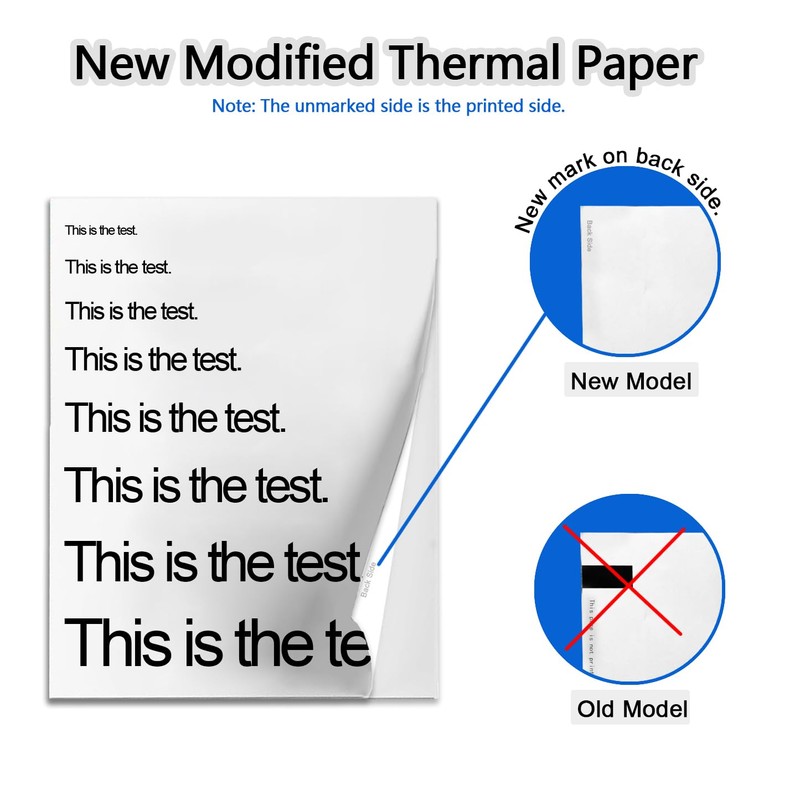 Thermal Printer Paper 8.5 x 11 Inch, 100 Sheets US