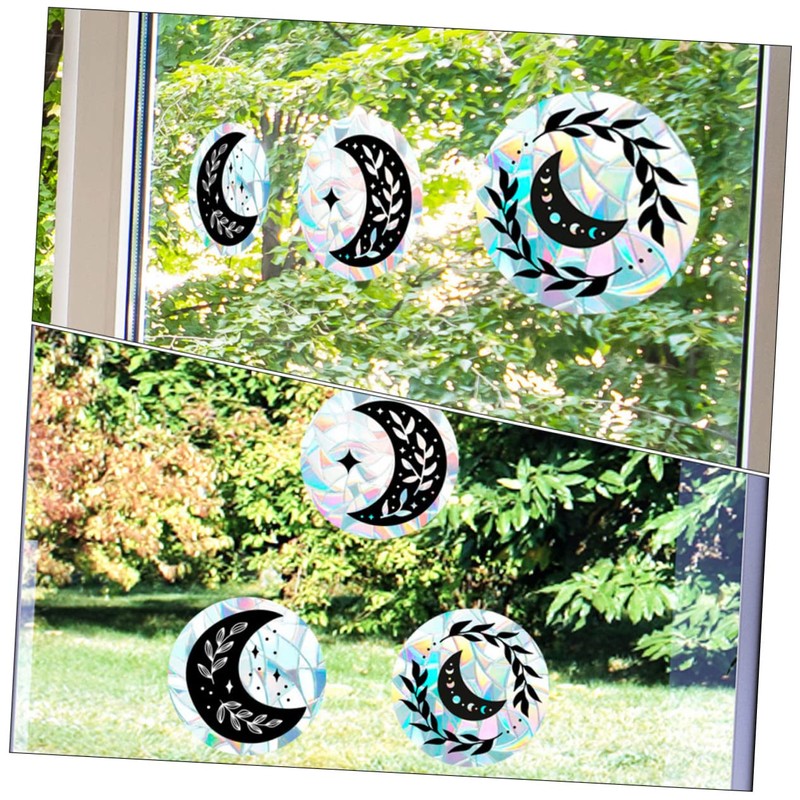 FUNOMOCYA 3sheets Bird Collision Prevention Static Window Cling Glass Alert