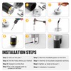 Cylindrical Floor Mount Door Stop Stainless Steel Heavy Duty Magnetic