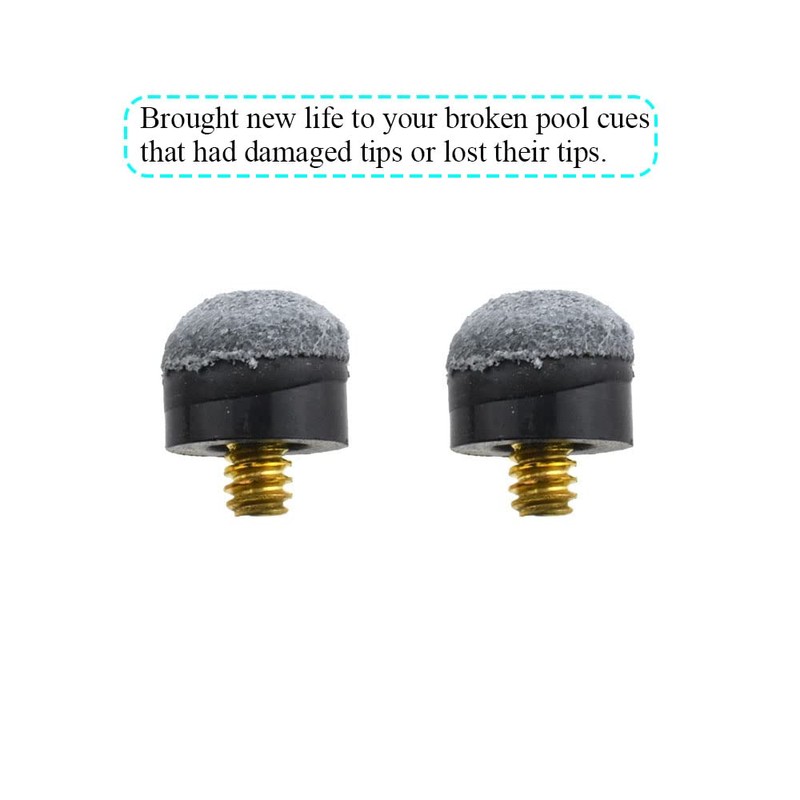 Hao Pro 13mm Diameter Screw-on Pool Cue Tips Easier Control