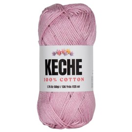 Cotton Yarn - 100% Cotton Yarn for Crocheting and Knitting, Mercerized Cotton Amigurumi Yarn Fine-Sport 2 1.76 oz (50g) / 136 Yrds (125 m) - Lilac