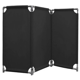 Essentially Yours Foldable Safety Barricade | 6 Ft Light Weight Barricade, Privacy Screen, Wall Separator, Black