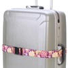 Fance VFS-164611PUR Travel Goods Suitcase Belt, Japanese Pattern, Adjustable Length,