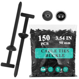 150Pcs Nylon Universal Cable Tie Buckle - New Multifunctional Nylon Zip Ties, Heavy Duty Plastic Rivet T Zip Ties Style, for Daily Maintenance And Fixing Of Automobiles