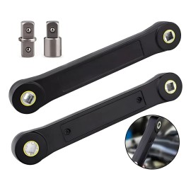 Juego De Llaves De Extensión Universales Combinada Con Llave Negro