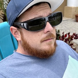 Myiaur Polarized Fit Over Glasses Sunglasses for Men Women UV400 Protection Trendy Wrap Around Shades for Driving