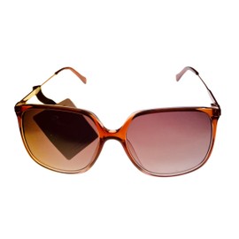 Lucky Brand Women's Lucky Sunglasses Brown to Blush Gradient Square, 58-16-140