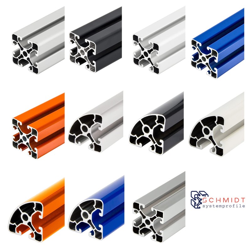 SCHMIDT systemprofile 10 x Hinges, 64 x 44 mm Aluminium
