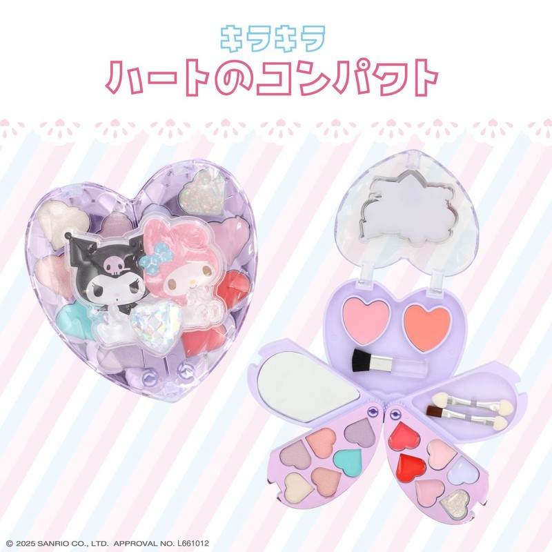 Shobido Sanrio Sparkling Heart Compact Kids Cosmetics (My Melody &