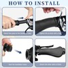 1 Pair Bike Handlebar Grips Ergonomic Bicycle Handle with Aluminium