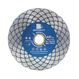 Diamond Saw Blade Tile Cutting Disc 4 1/2 inch - BRSCHNITT for 7/8”- 5/8” Arbor Angle Grinder for Cutting Grinding Porcelain Ceramic Marble Artificial Stoneware