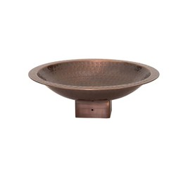 Achla Designs 14" Hammered Copper Birdbath for 4x4 Post