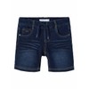 NAME IT Boys' Denim Long Shorts with Pockets, Dark denim