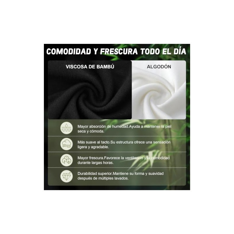 Calzones Menstruales Mujer, Flujo Abundante 60 ml, Pack de 3(L)